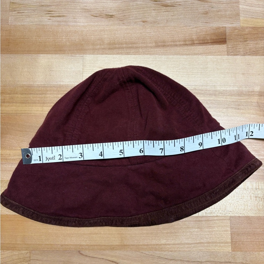 Liz Claiborne Y2K Burgundy Hat with Dark Trim - Picture 4 of 6